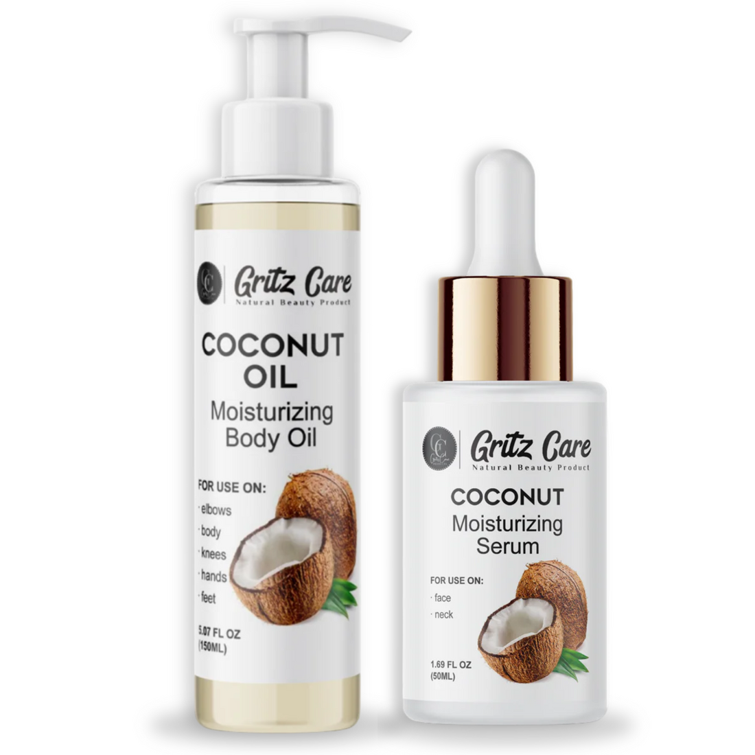 Gritz Care Moisturizing Serum and Body Oil Combo