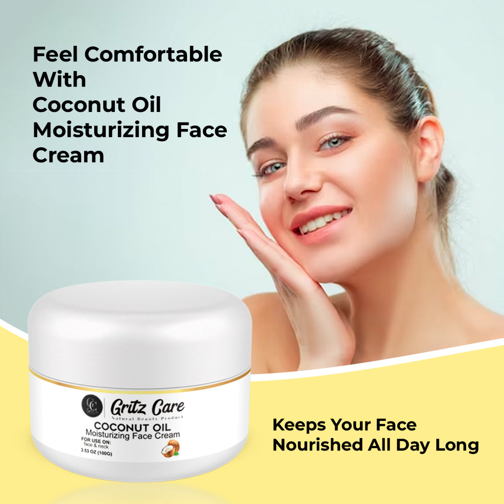 Gritz Coconut Oil Moisturizing Face Cream | 100 gm