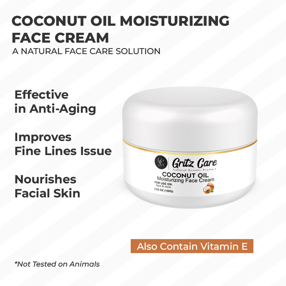 Gritz Coconut Oil Moisturizing Face Cream | 100 gm