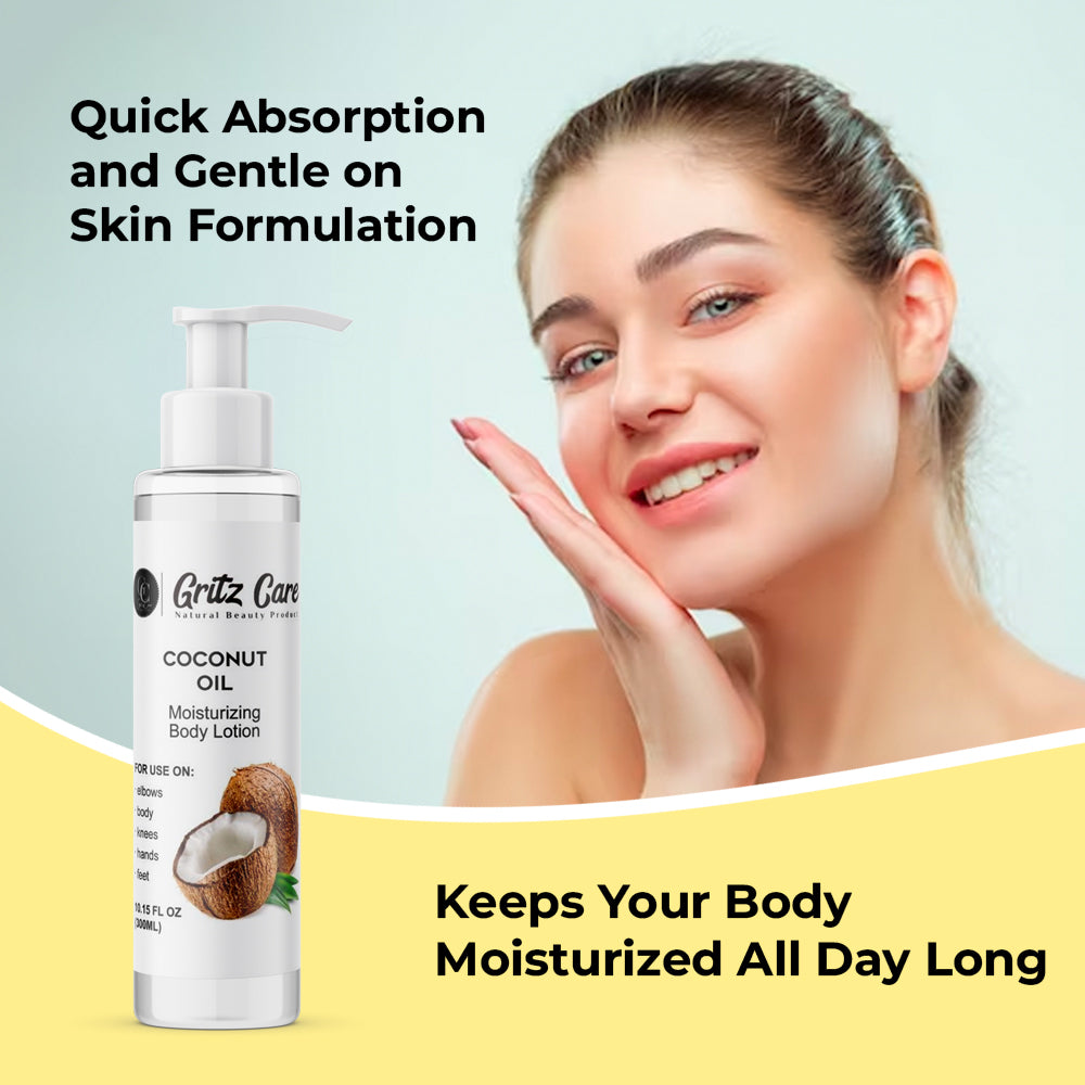 Gritz Coconut Oil Moisturizing Body Lotion